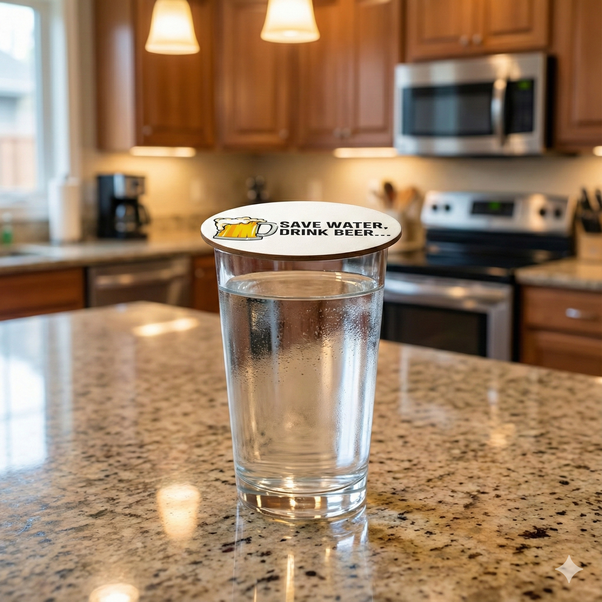 Save Water, Drink Beer – Funny Beer Coaster for Home & Bar 🍺
