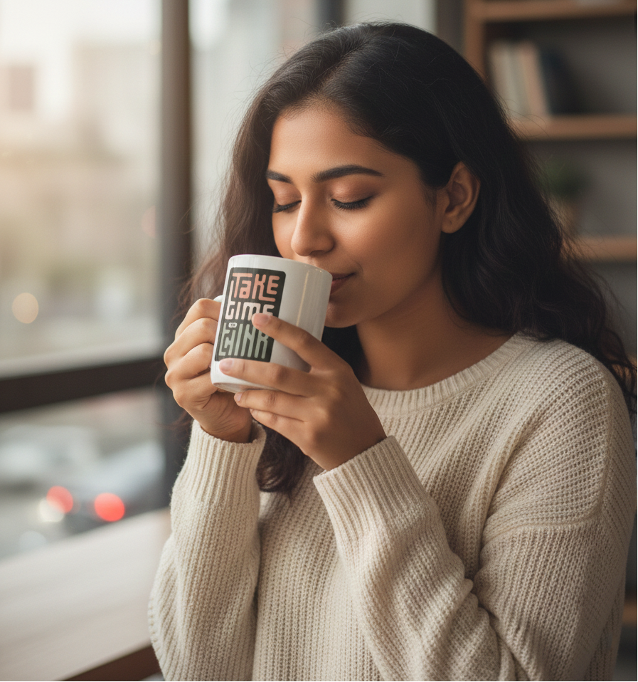 Take Time to Think – Premium Motivational Coffee Mug