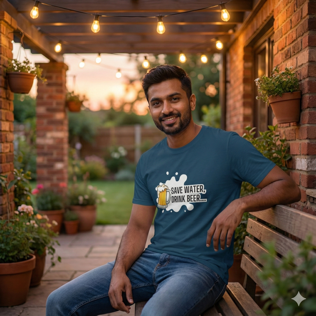 Save Water, Drink Beer Funny Graphic T-Shirt | Ultimate Party & Beer Lover Tee