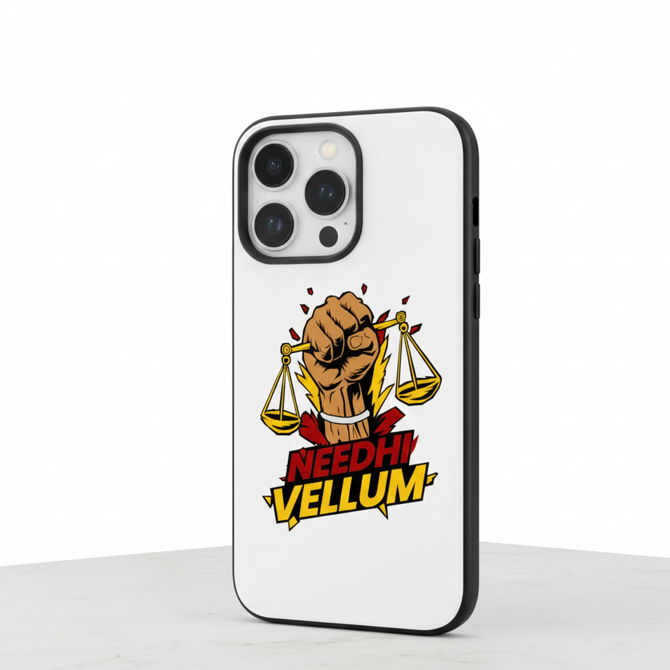 NEEDHI VELLUM – Power Shield Phone Case (iPhone 13–17 Series)