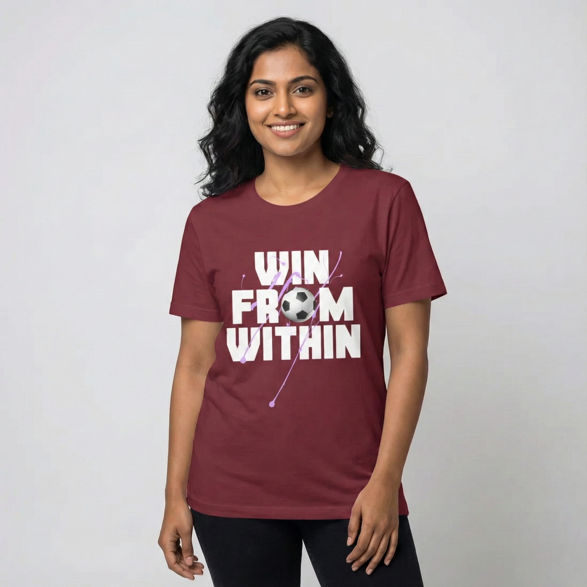 Win From Within – Women’s Motivational Graphic T-Shirt