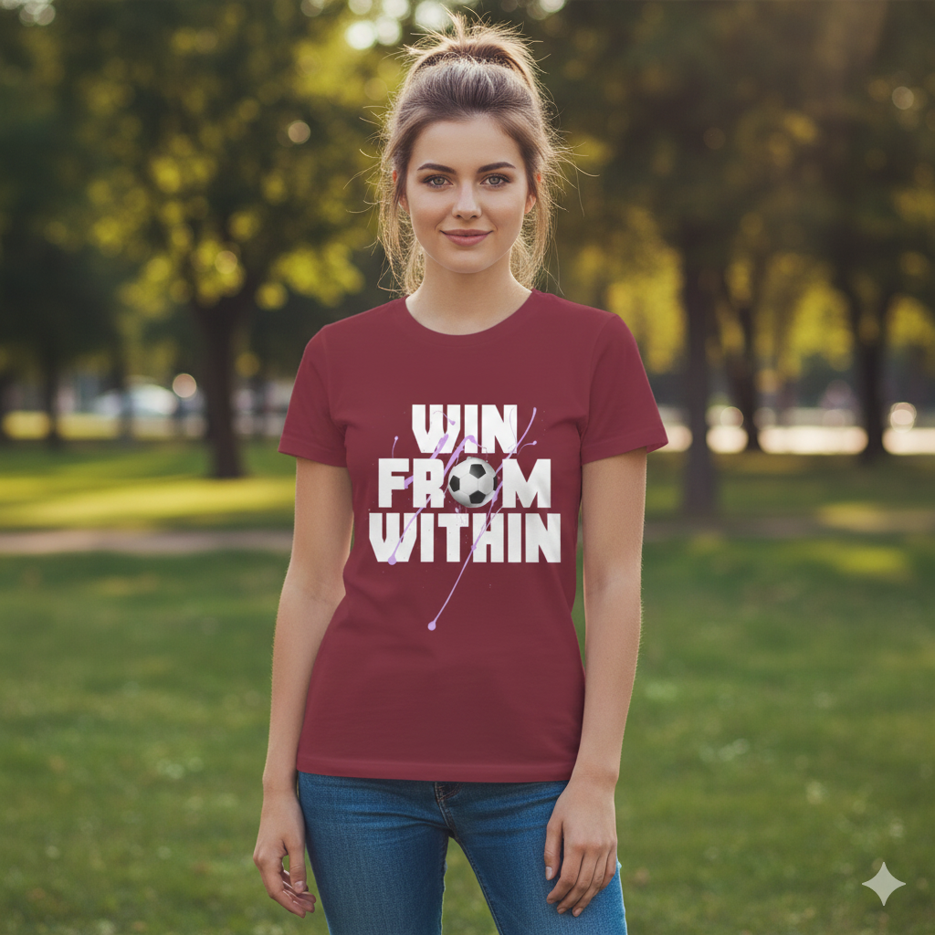 Win From Within – Women’s Motivational Graphic T-Shirt