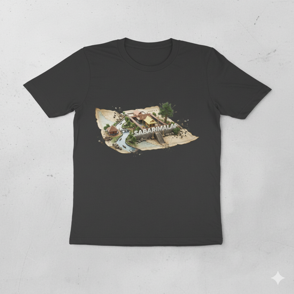 SABARIMALA 3D MAP EDITION – PREMIUM T-SHIRT