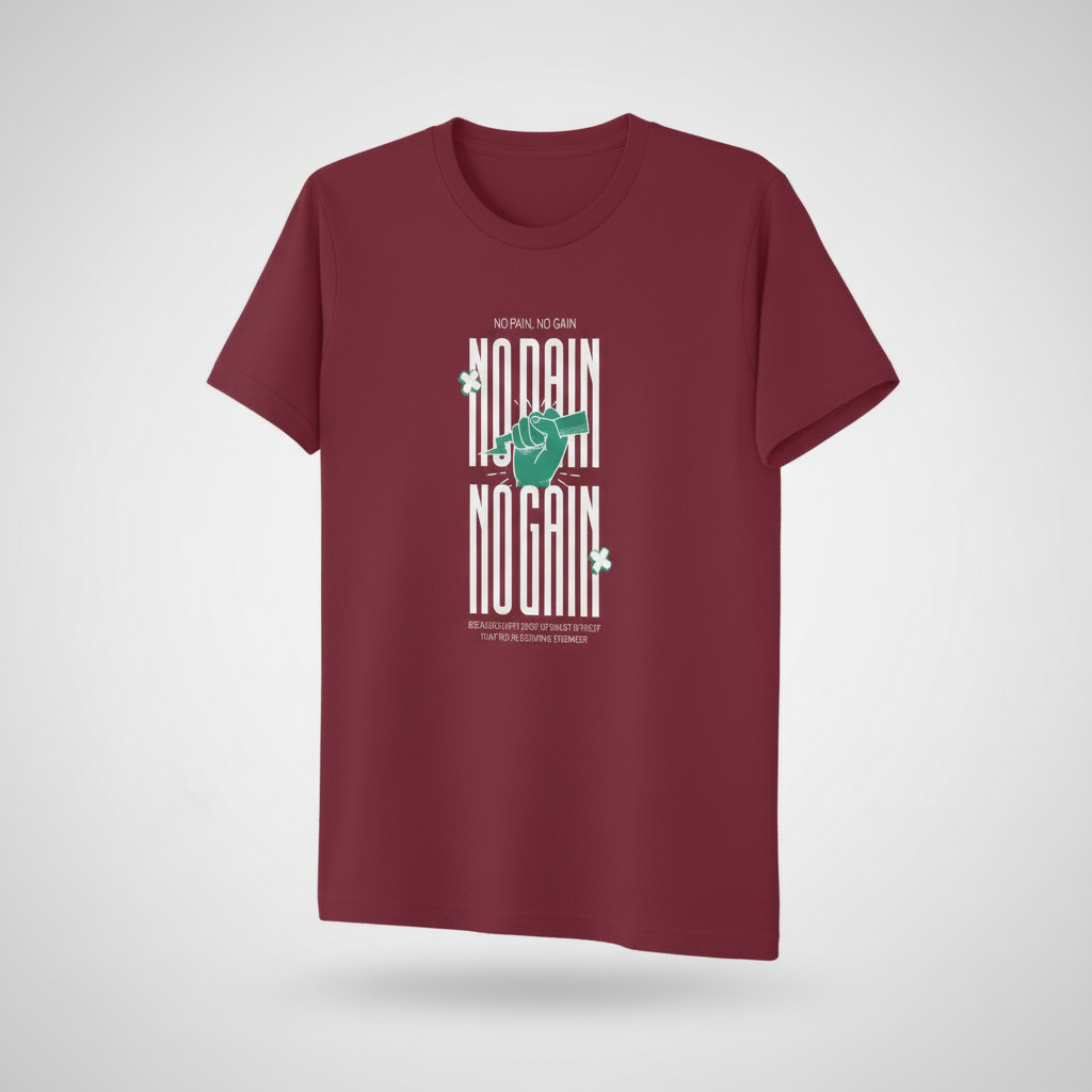 No Pain No Gain Graphic T-Shirt – Built for the Grind