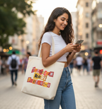 THAMIZHAN KODI PARAKUTHU – PREMIUM COTTON TOTE BAG