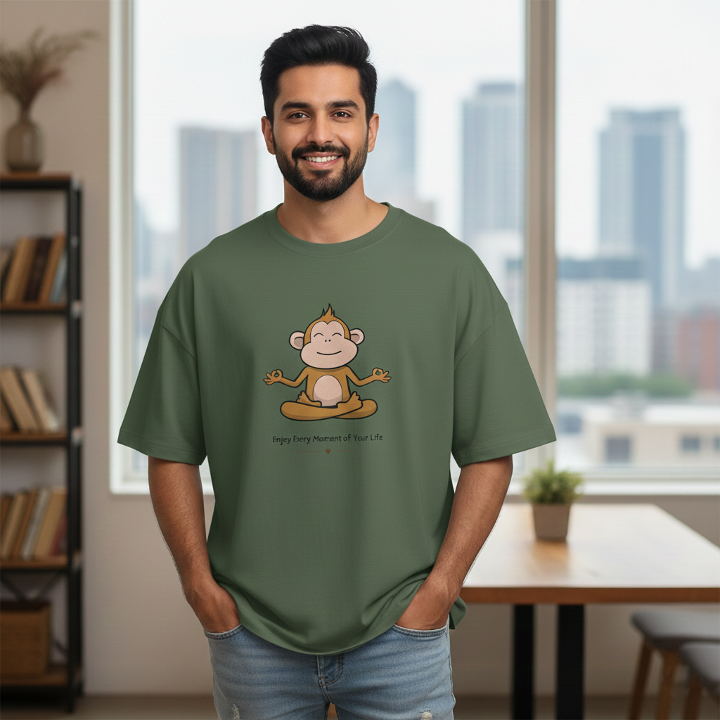 Find Your Calm. Wear the Reminder - Premium Oversized T-Shirt