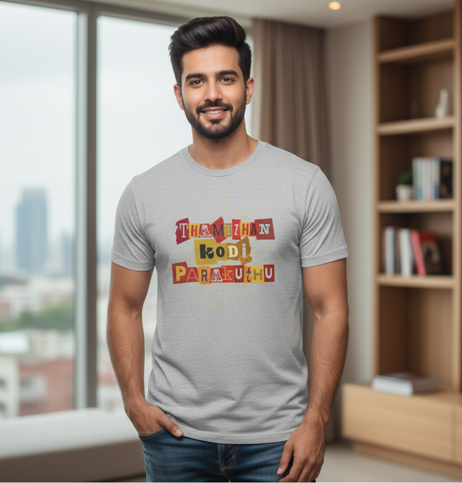 THAMIZHAN KODI PARAKUTHU – PREMIUM UNISEX T-SHIRT