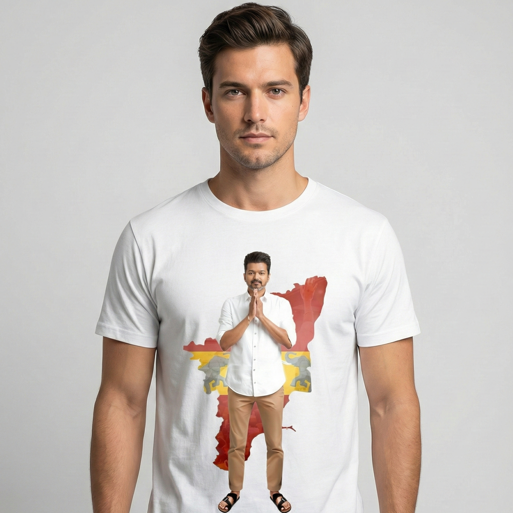 Namma Thalapathy Tribute T-Shirt – Iconic Tamil Leader Design